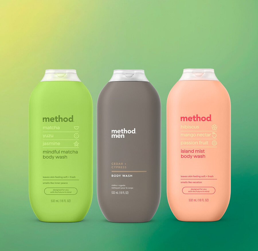 trio de gels douche variés