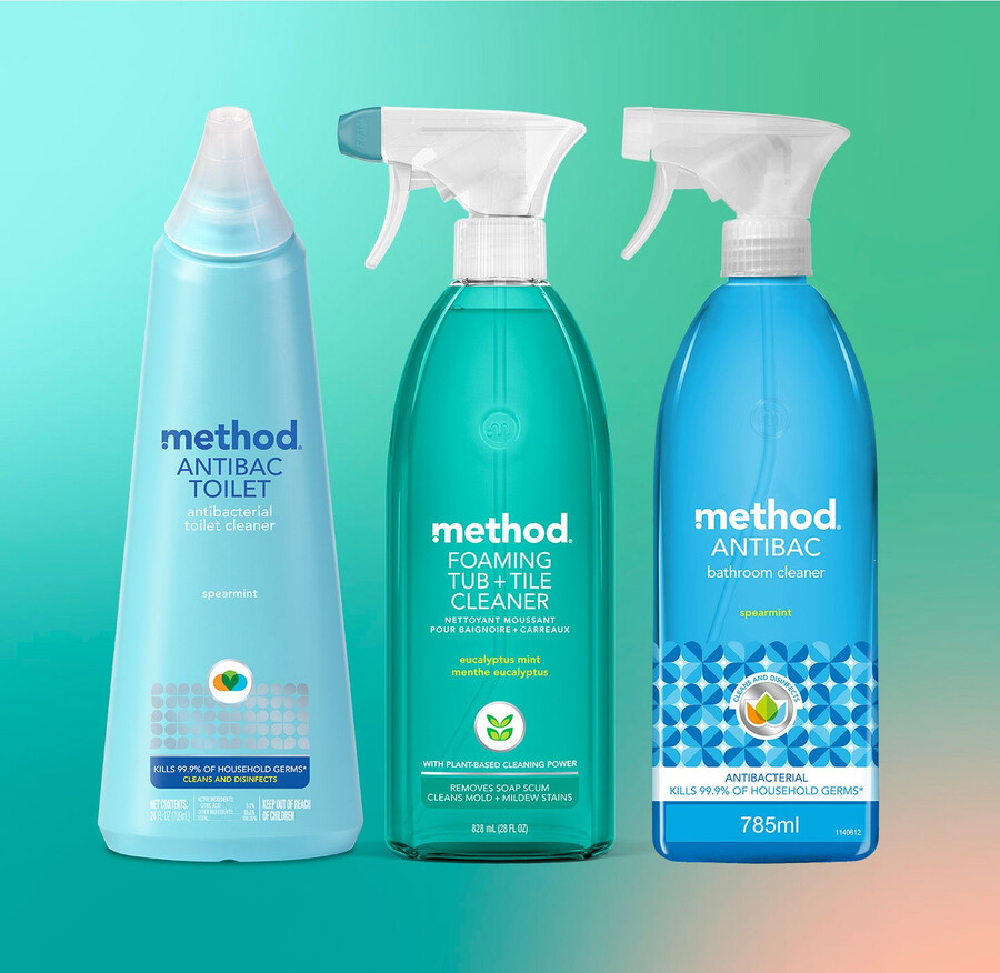 trio de nettoyage de salle de bain