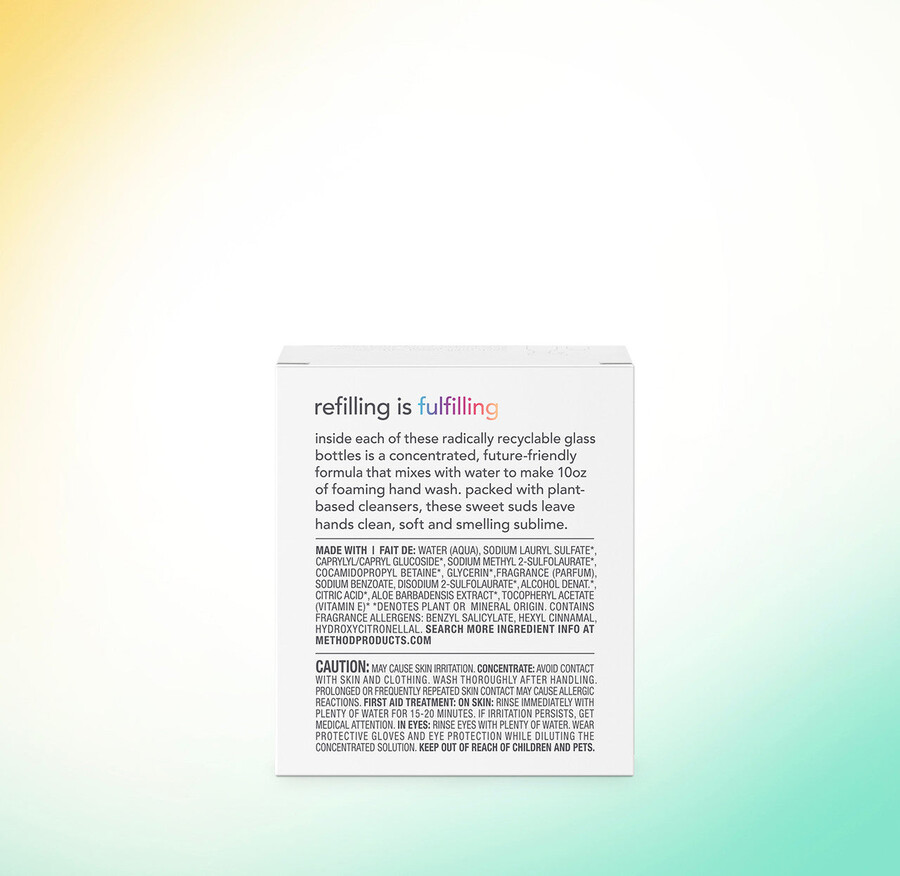 savon moussant pour les mains recharge concentrée en paquet de 2