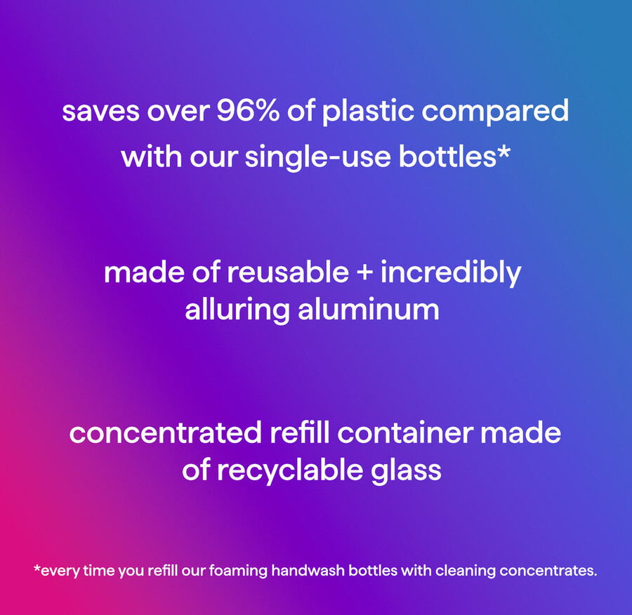 savon moussant pour les mains recharge concentrée en paquet de 2