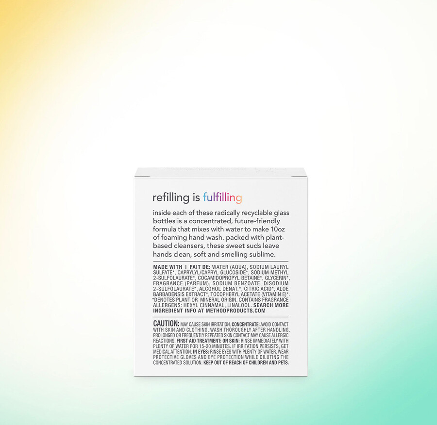 savon moussant pour les mains recharge concentrée en paquet de 2