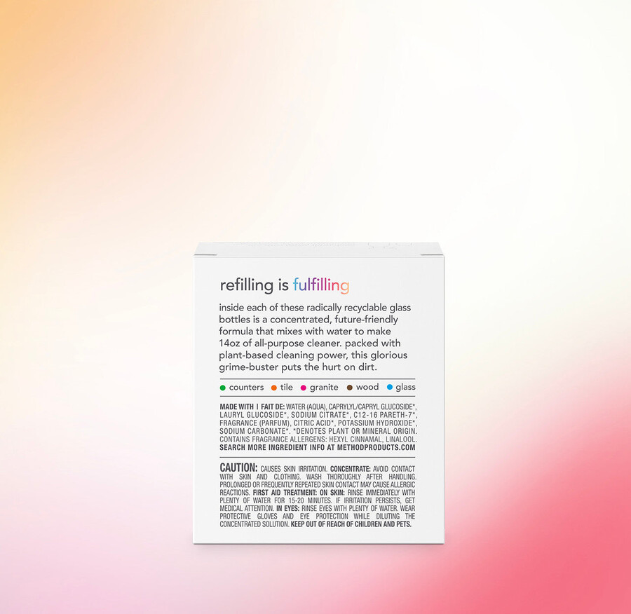 nettoyant multi-usages recharge concentrée en paquet de 2