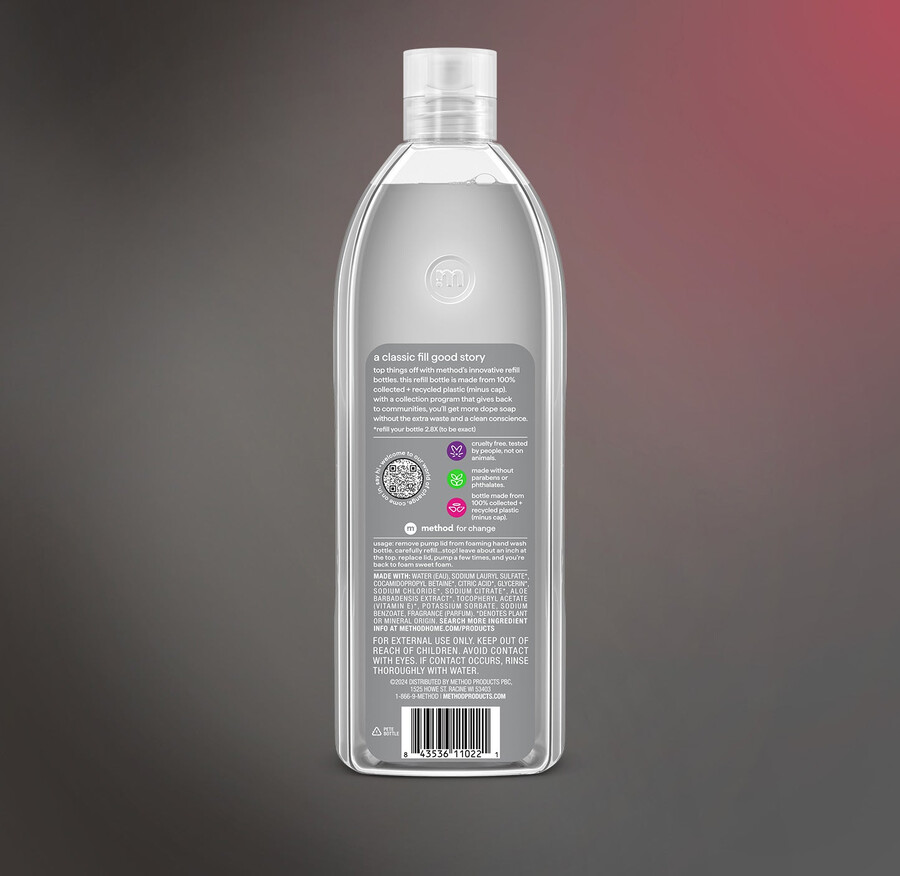 recharge de savon moussant pour les mains