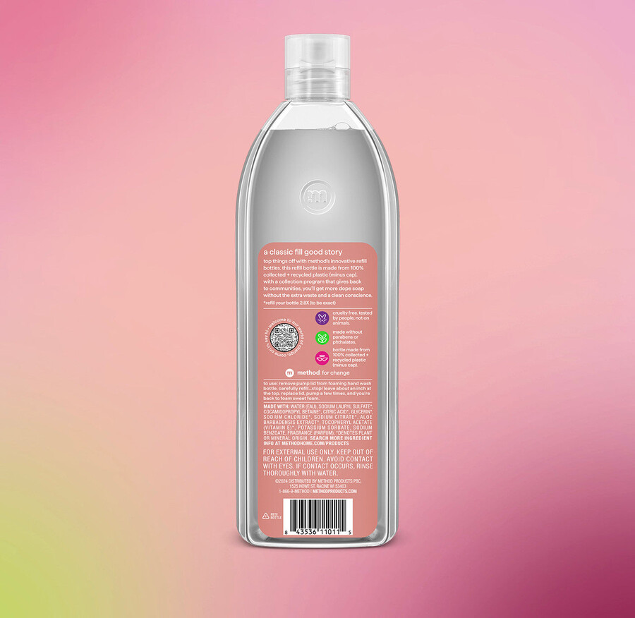 recharge de savon moussant pour les mains