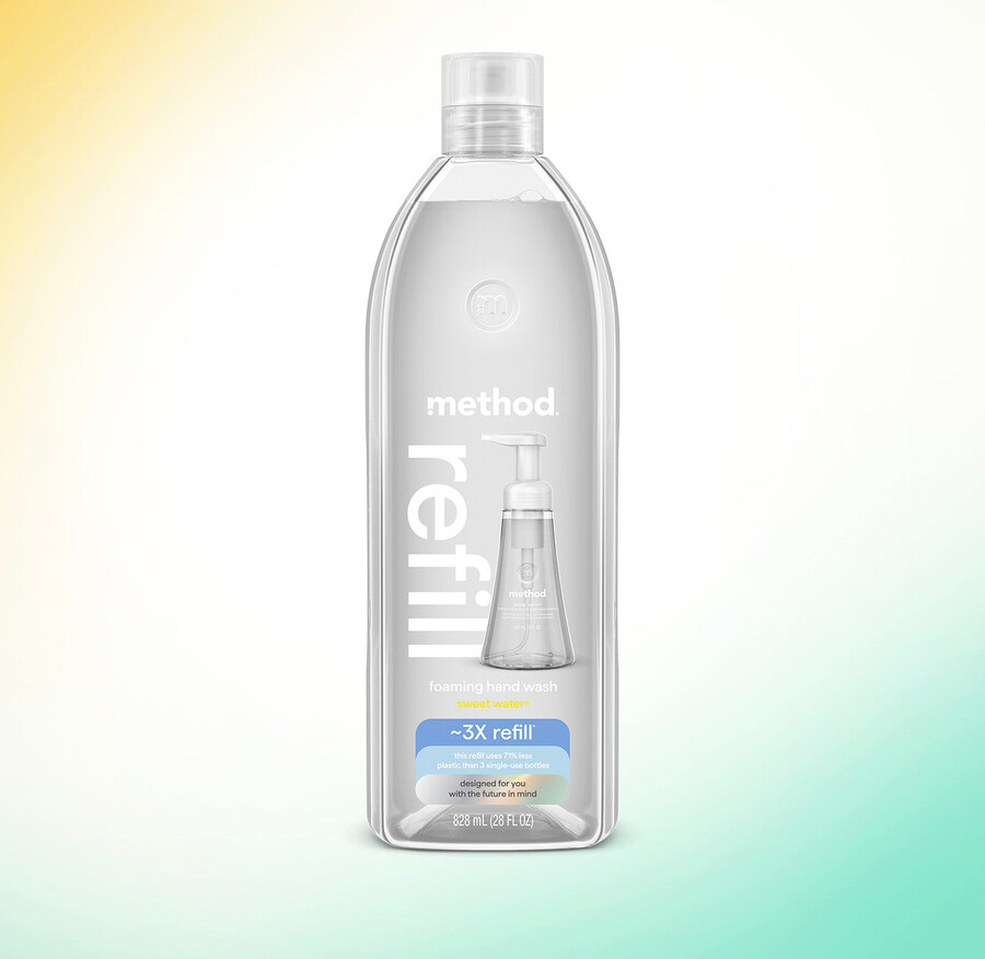 recharge de savon moussant pour les mains