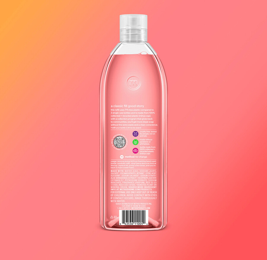 recharge de savon moussant pour les mains